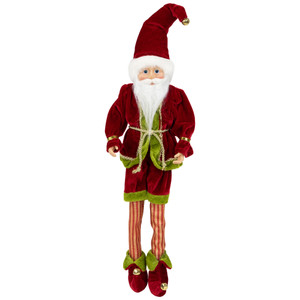 Elf Monarch Poseable Christmas Figure - 18" - Red and Green
