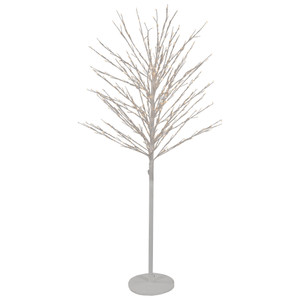 5' White LED Lighted Christmas Twig Tree - Warm White Lights