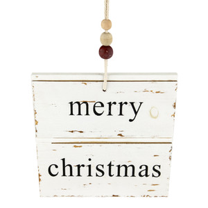 8" Reclaimed Wood Merry Christmas Wall Sign