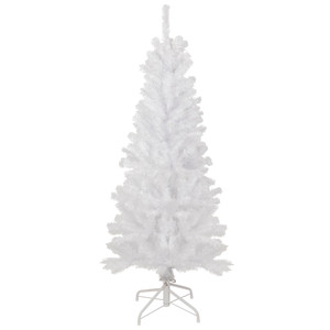 4.5' White Georgian Pine Artificial Pencil Christmas Tree, Unlit