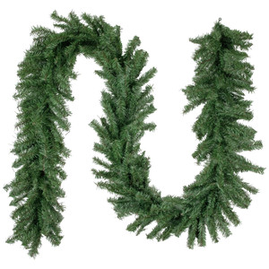 Canadian Pine 2-Tone Artificial Christmas Garland - 9' x 12" - Unlit