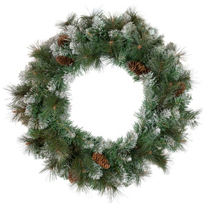 Real Touchâ„¢? Snow Valley Pine Artificial Christmas Wreath - Unlit- 24"