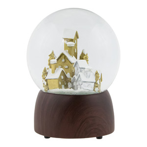 Christmas Village in the Woods Musical Snow Globe - 6.5"