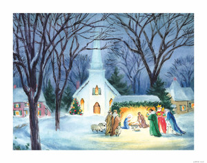 Nativity Scene Wall Decor Art Print