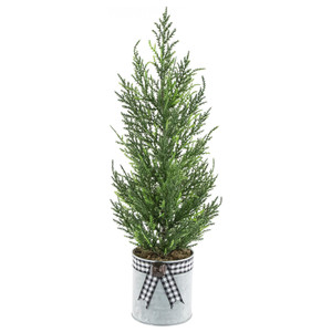 Artificial Cypress Christmas Tree - 18.5" - Unlit