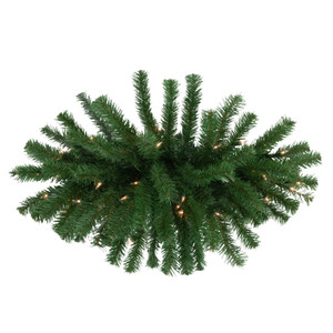 Pre-Lit Dorchester Pine Artificial Christmas Swag - 28" - Clear Lights
