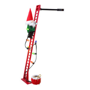 Mr. Christmas Animated and Musical Climbing Gnome with Light Strand Decoration