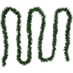 18' x 3" Pre-Lit Pine Two-Tone Artificial Christmas Garland, Clear Lights