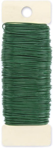 Green Floral Paddle Crafting Wire - 26 Gauge - 285'