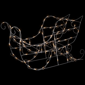 48" Lighted Sleigh Outdoor Christmas Decoration