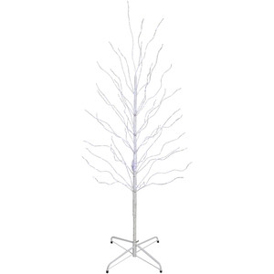 5' LED Lighted White Birch Christmas Twig Tree - Cool White Lights