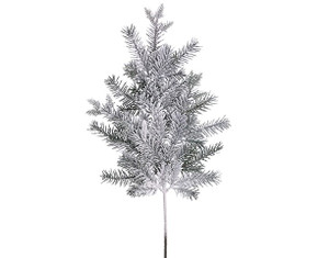 28" Snow Pine Frosted Christmas Spray