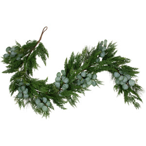Real Touchâ„¢? Eucalyptus and Mixed Pine Artificial Christmas Garland - 6' x 8" - Unlit