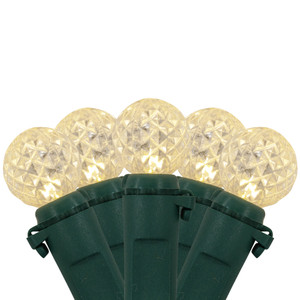 LED G12 Berry Christmas Lights - Warm White - 16' Green Wire - 50 ct
