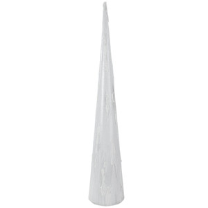 Marbled Glitter Cone Christmas Tree - 24" - White and Gray