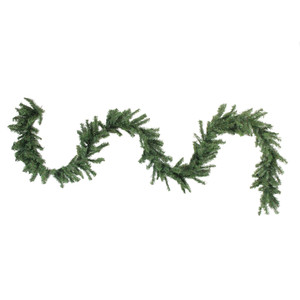 Canadian Pine Commercial Length Artificial Christmas Garland - 100' x 14" - Unlit