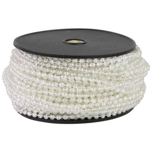 Iridescent Beaded Christmas Garland - 100' x 0.25" - Unlit