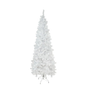 7.5' Pencil White Winston Pine Artificial Christmas Tree - Unlit