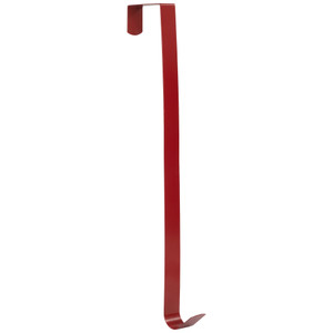 14" Red Over the Door Metal Christmas Wreath Hanger
