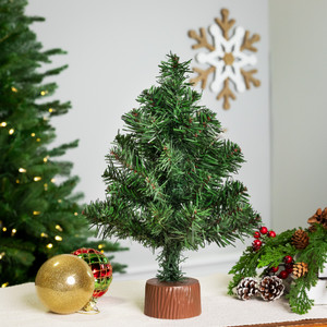 Mini Canadian Pine Artificial Christmas Tree - 12" - Unlit