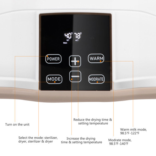 costway baby bottle electric steam sterilizer