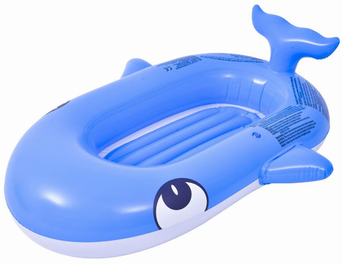 41.5" Inflatable Blue Whale Swimming Pool Boat Float