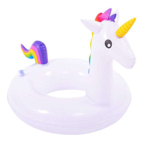 21.5" Inflatable Children's Rainbow Unicorn Pool Ring Float