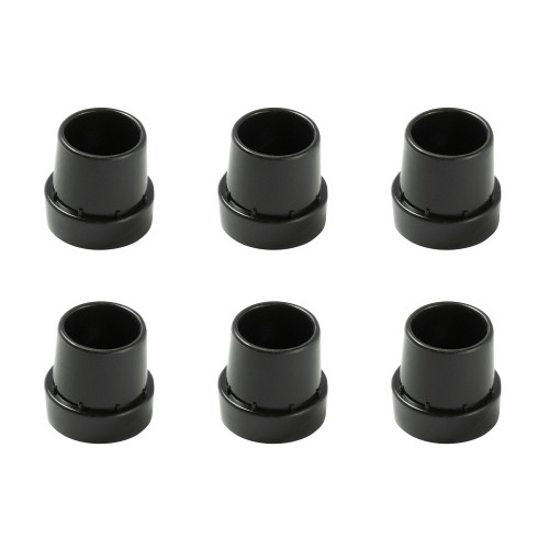 Set of 6 Black Outdoor Mini Trampoline Legs Universal Replacement Cap Tips 2"