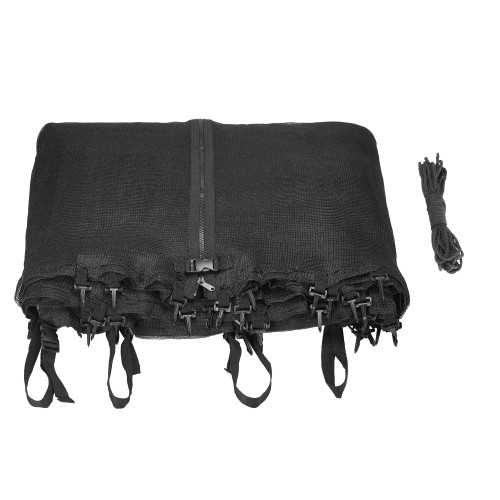 144" Black Outdoor Trampoline Replacement Enclosure Net