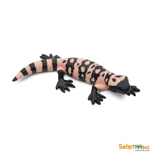 2.75" Black and Pink Gila Monster Educational Teaching Figurine