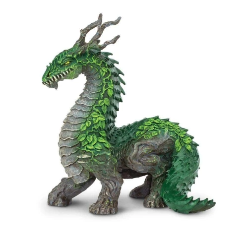 5" Gray and Green Wingless Jungle Dragon Figurine