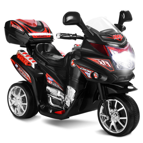 Costway 3 Wheel Kids Ride On Motorcycle 6V Battery Powered Bicycle Christmas Gift - TY207615GR