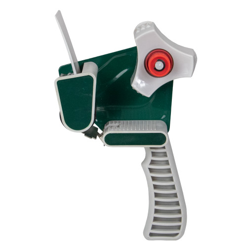 10" Gray and Green One Handed 2 Inch Packing Tape Gun