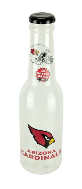 NFL Arizona Cardinals Jumbo Bottle Coin Bank 21 inch Tall