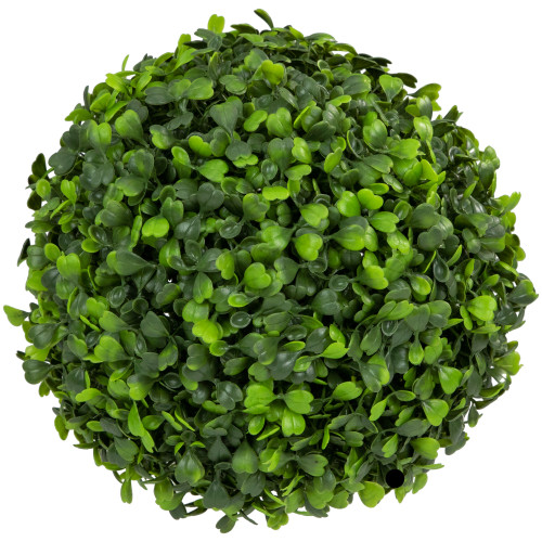 9" Two Tone Green Artificial Boxwood Topiary Garden Sphere