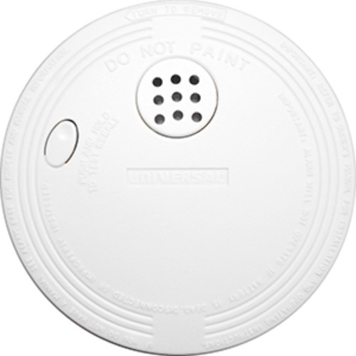 5" Whtie Battery Powered Xintex Ss-775 Smoke Detector 9v