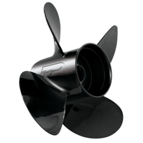 14-Inch Turning Point Black Hustler 4-Blade Boat Propeller