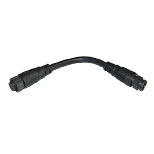 8" Black Outdoor Marine Icom 12-Pin to 8-Pin Conversion Cable for M605