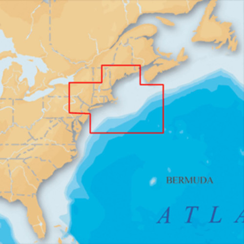 7" Blue Northeast and Canyons MSD/904P+ Marine Chart