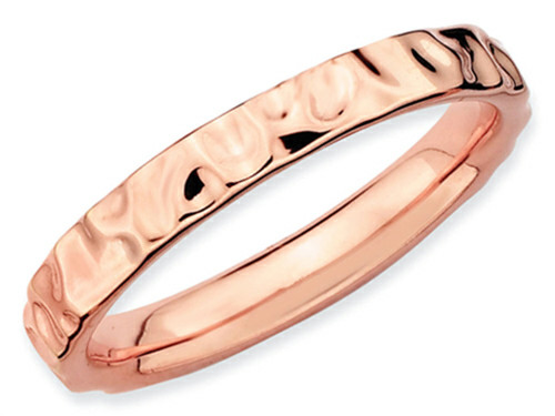 Stackable Expressions Sterling Silver Pink-plated Stackable Ring - QSK260T7