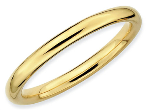 Stackable Expressions Gold Plated Sterling Silver Polished Stackable Ring - QSK230T9