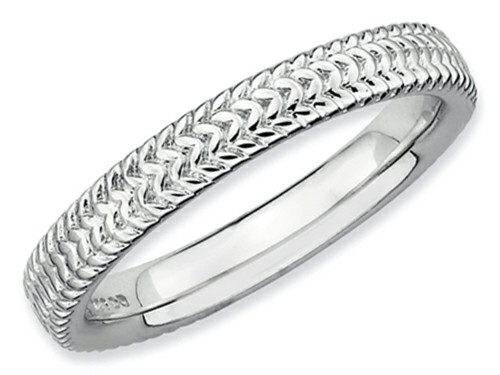 Stackable Expressions Sterling Silver Rhodium Stackable Ring QSK279 - QSK279T10