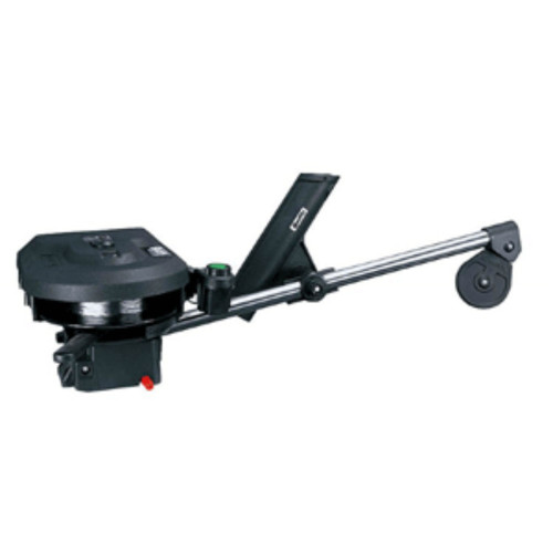 35" Solid Black and Silver Scotty 1099 Depthpower 24-Inches Electric Downrigger with Rod Holder