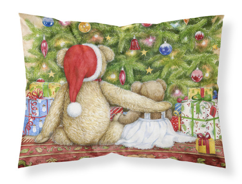 Christmas Teddy Bears with Tree Fabric Standard Pillowcase CDCO0415PILLOWCASE