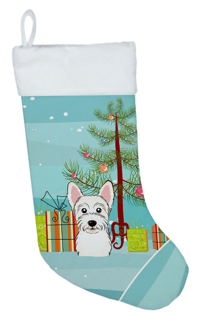 Christmas Tree and Westie Christmas Stocking BB1598CS