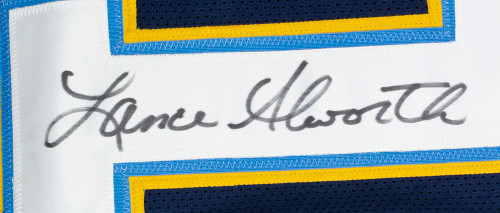 Lance Alworth Signed Custom Navy Blue Pro Style Football Jersey BAS