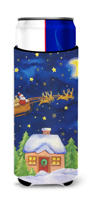 Christmas Santa Claus Across the Sky Ultra Beverage Insulators for slim cans APH5898MUK