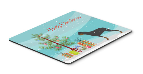 Rottweiler Merry Christmas Tree Mouse Pad, Hot Pad or Trivet BB2984MP