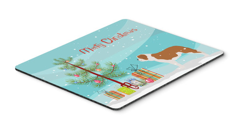 Saint Bernard Merry Christmas Tree Mouse Pad, Hot Pad or Trivet BB2994MP