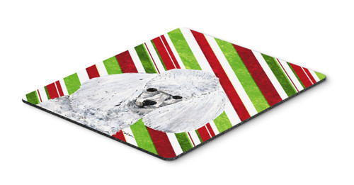 White Toy Poodle Candy Cane Christmas Mouse Pad, Hot Pad or Trivet SC9797MP